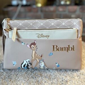 Primark Disney Bambi Cosmetic Bag with Removable Pouch BNWT